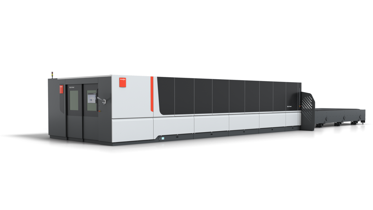 Side view of the fiber laser machine ByCut Smart