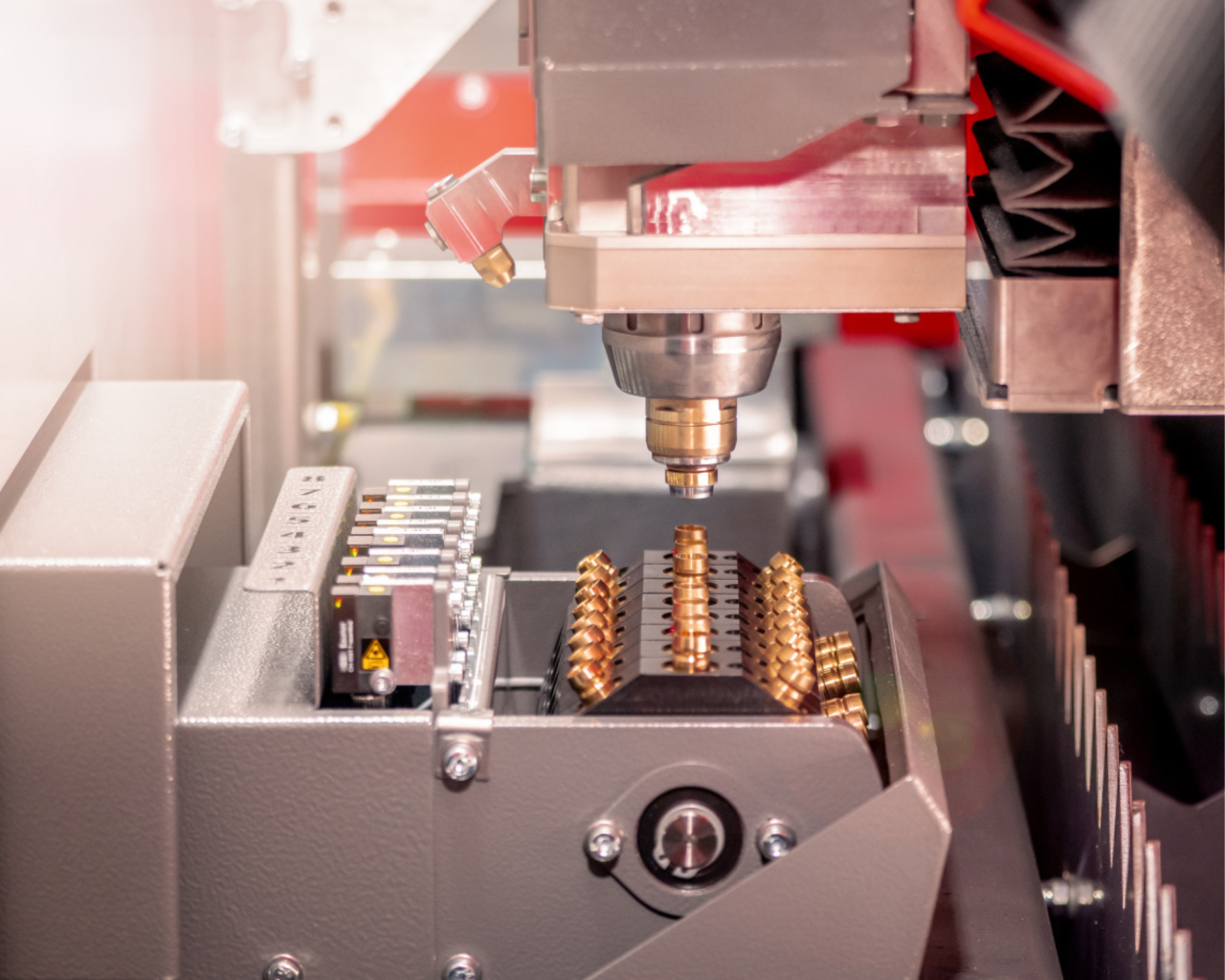 Düsen einer Bystronic Laserschneidanlage