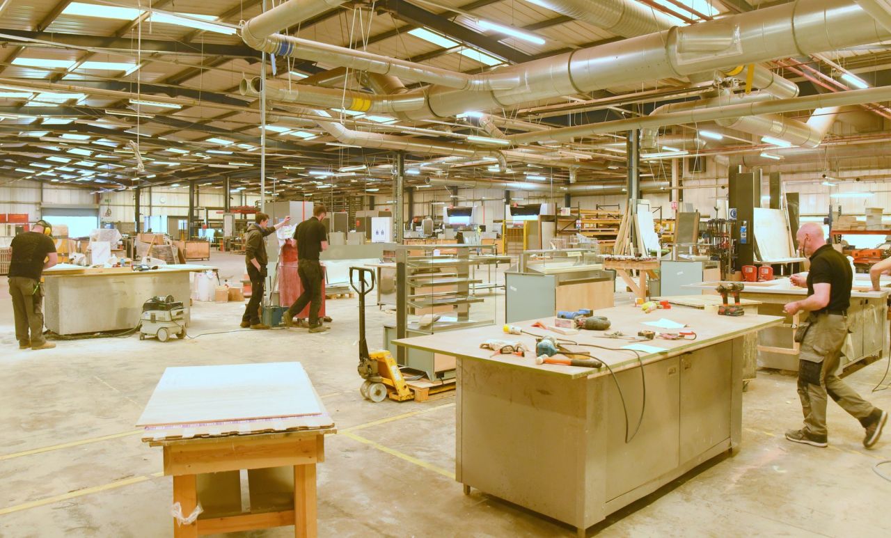 Factory interior