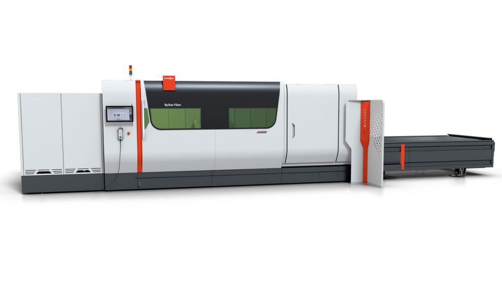 Front view of the ByStar Fiber 20 kW laser cutting machine