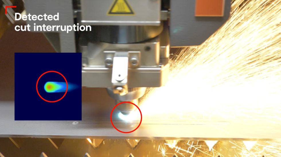 Intelligent Cutting Process snapshot of video detecting cut interruption