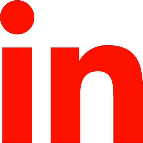 linkedin icon red