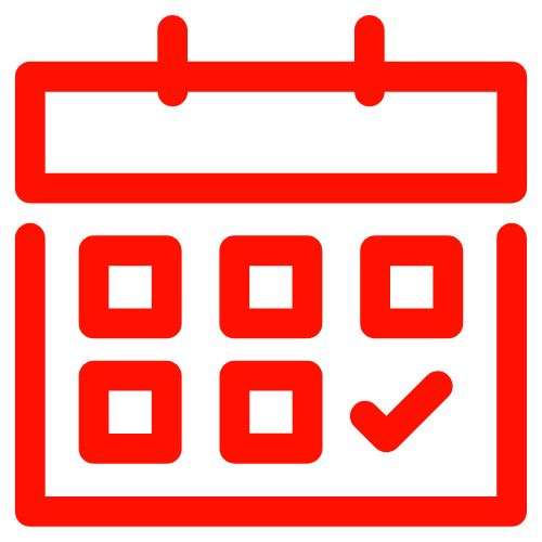 calendar icon red