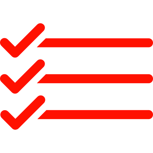 list icon red