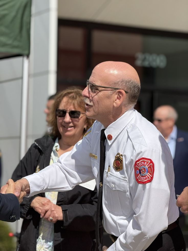 Hoffman Estates Fire Chief and Guests