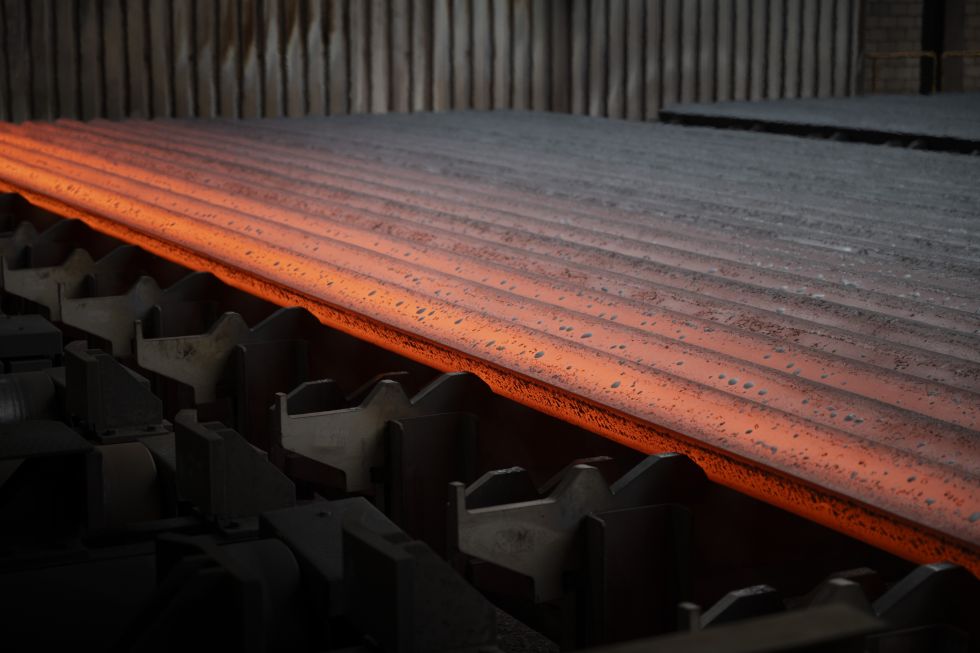 red-hot steel