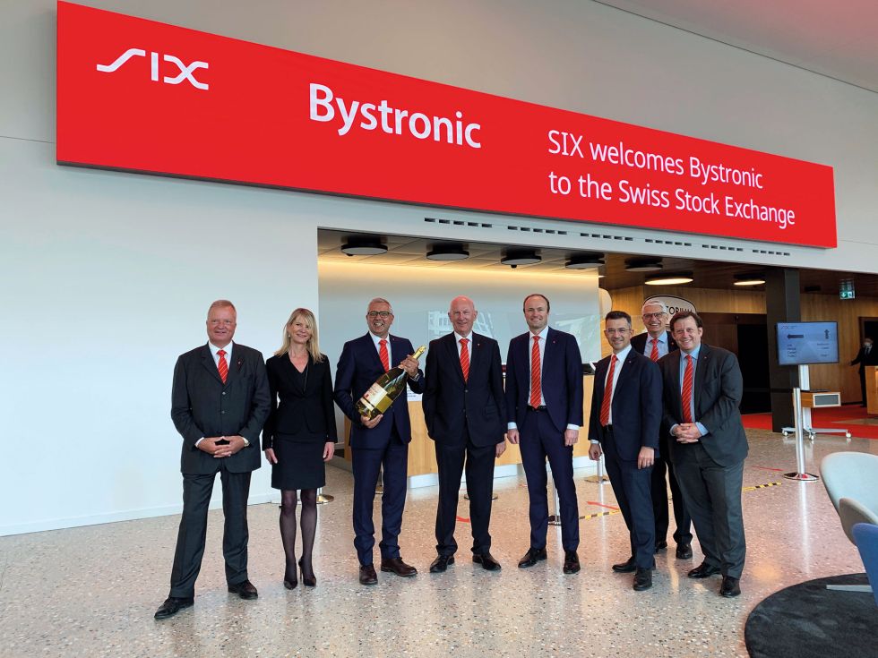 Historic day: Bystronic on the Swiss stock exchange
