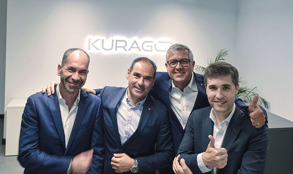 Team Kurago with Alex Waser, CEO of Bystronic