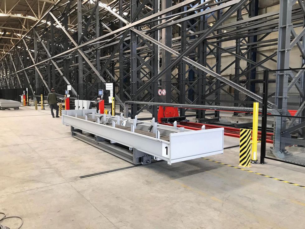 Installation of the first tube storage stystem