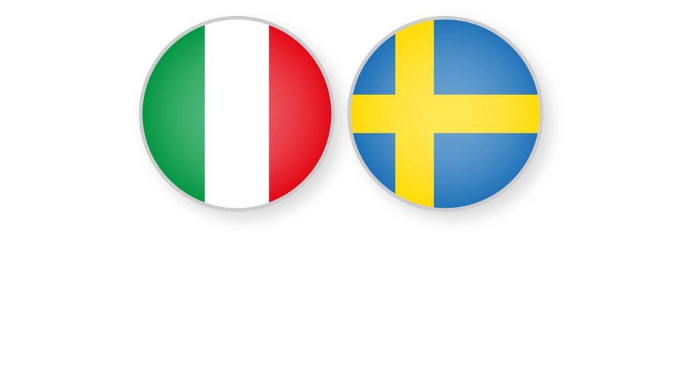 Flags Italy, Sweden