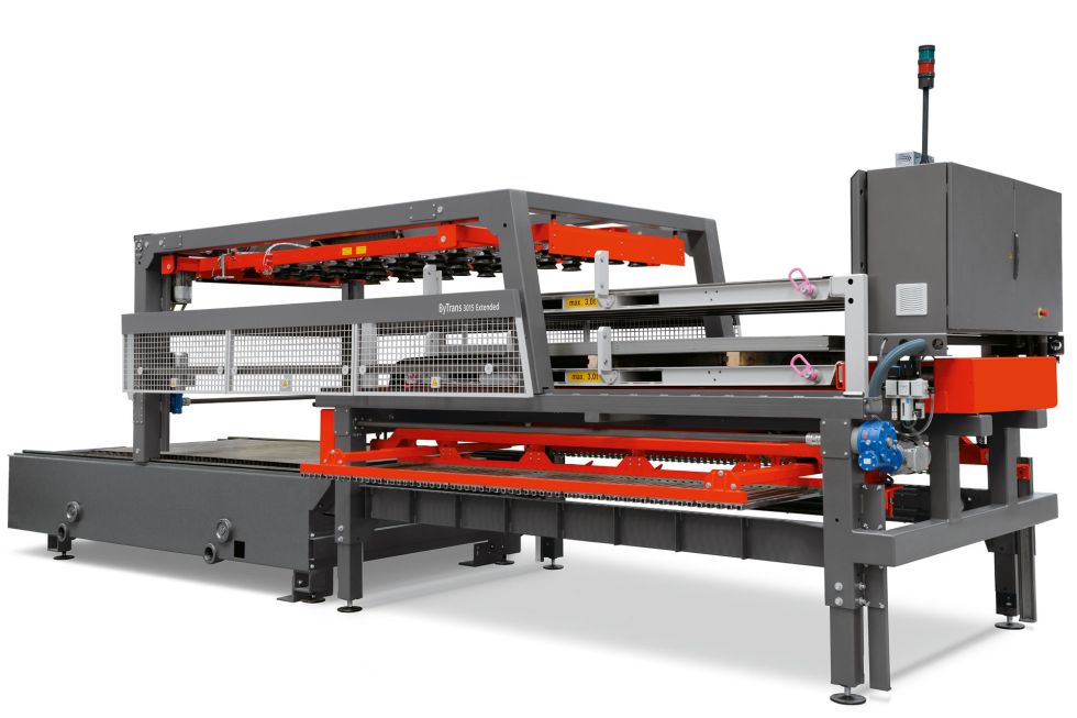 Flexible process solutions: Bystronic software and automation solutions optimally integrate the BySmart Fiber 4020 into sheet metal processing requirements.