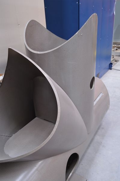 Specializing in tube-cutting laser machines since it was founded, Tube Tech Machinery makes machines that cut ODs from 0.5 to 32 in. The versatility of a laser machine with a fully articulating head makes quick (and precise) work of coping for complex joints such as this one. 