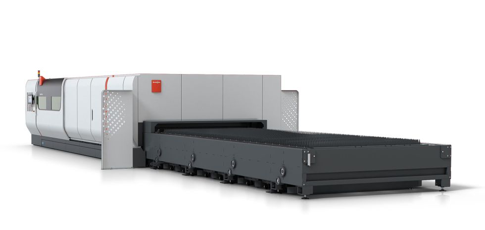 The extra-large format increases productivity. The parts that are to be cut can be nested more efficiently on large sheets, and larger parts can also be produced from one piece.