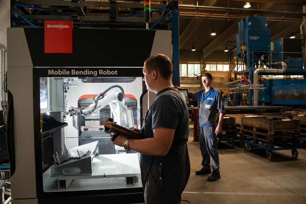 Le potentiel de la Mobile Bending Cell est pleinement exploité: Günther Fleischanderl (à droite) et Thomas Höller (à gauche)