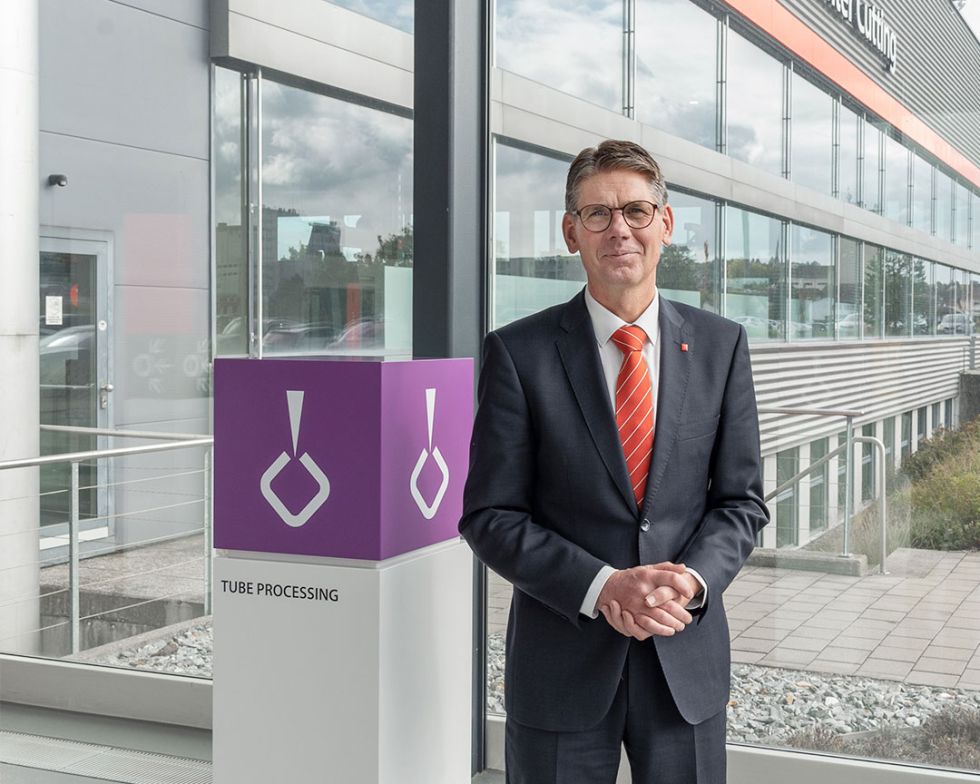 Marius van der Hoeven, Geschäftsführer Bystronic Deutschland / Benelux: «Wir rüsten unsere Kunden nicht nur technisch aus. Bystronic bietet mehr als das. Wir wollen darüber sprechen, was Bystronic für Blechfertiger lösen kann.»