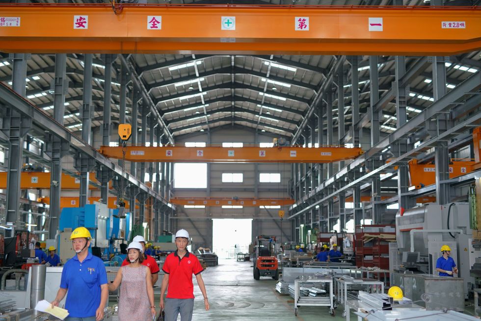 Wan Yue Steel’s Produktionsflächen sind eindrückliche 10‘000m2 gross