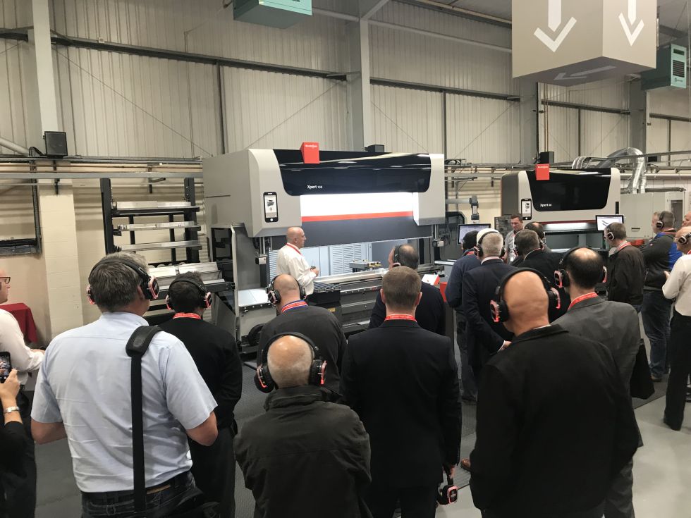 Pressbrake and bending presentation and demonstration led by Martin Arnold (Area Sales Manager)