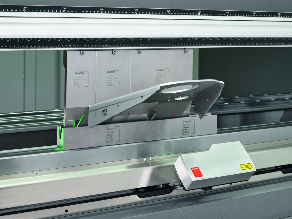 Laser Angle Measurement System LAMS for sheet metal bending