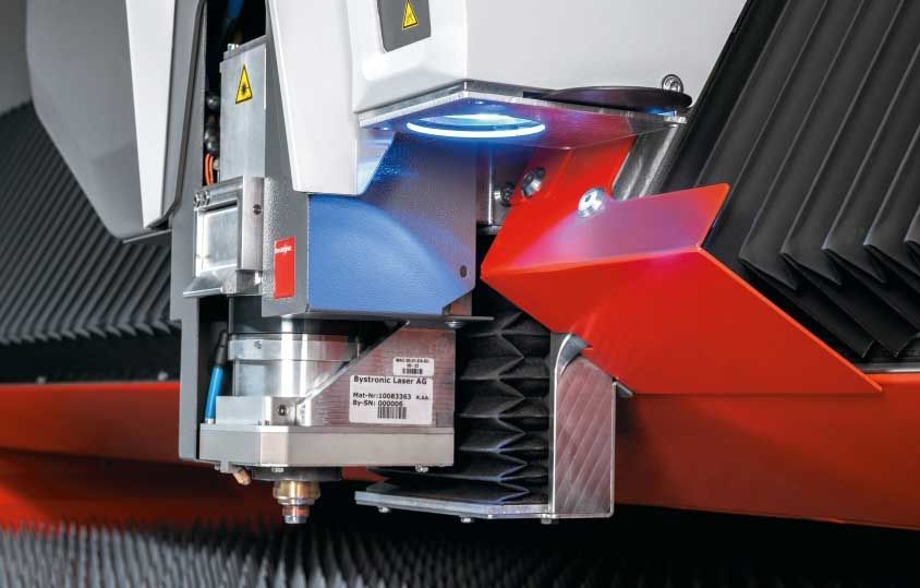 Bystronic-engineered Fiber Laser Cutting Head is one of the most important elements of the Fiber laser cutting system.