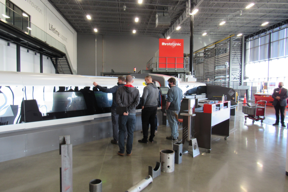 Tube Processing: Fully automated ByTube 130 3kW being demonstrated.