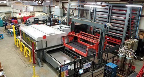 A new Fiber laser cutting machine and material storage/handling unit enable Decimal Engineering to replace as well as complement some stamping operations.