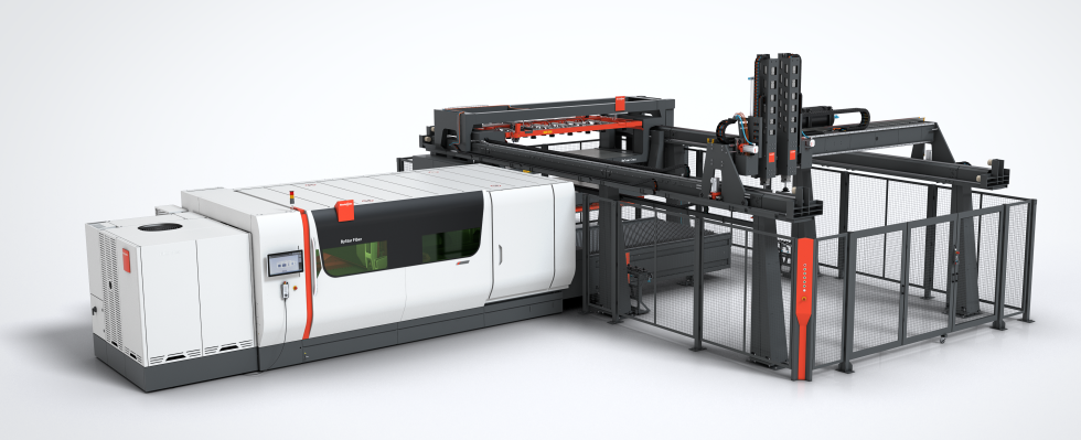 ByStar 3015 Fiber Laser with ByTrans Cross and BySort