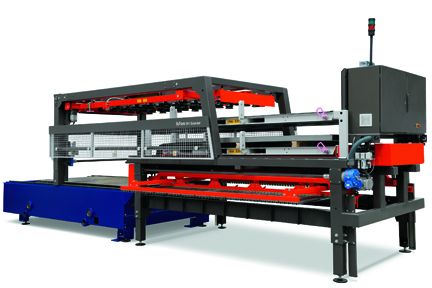 Kapco’s ByTrans Extended material-handling system enables loading and unloading on the company’s new fiber laser in as little as 60 seconds.