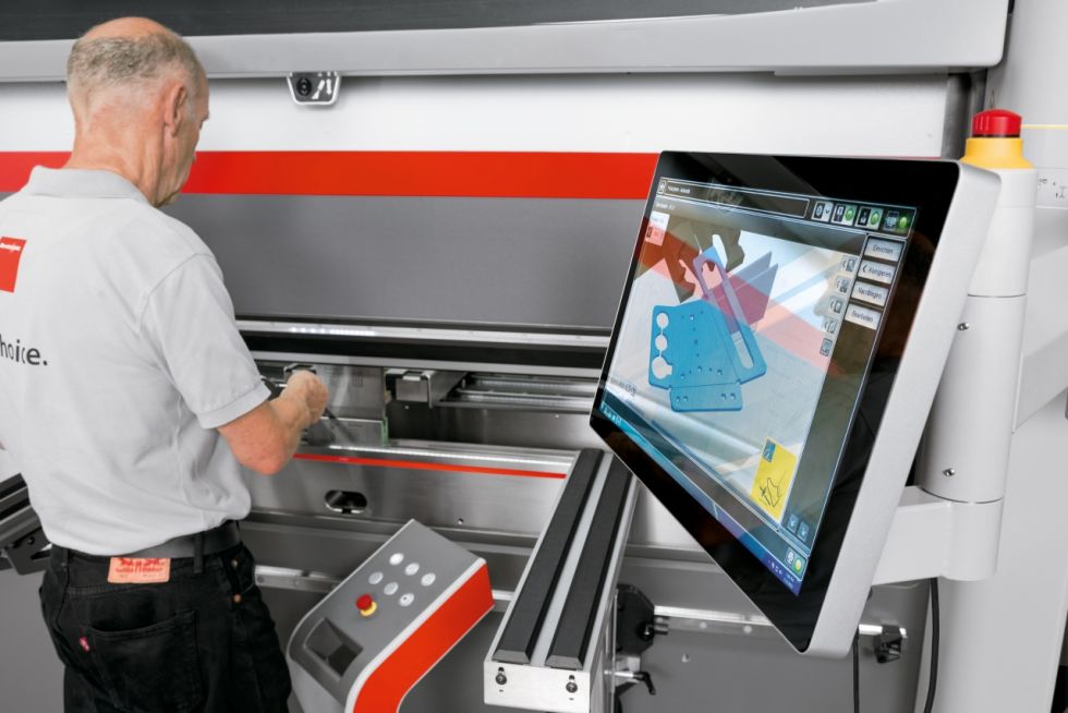 Figure 1. Modern press brakes provide operators with the assistance needed to maximize time spent bending, not setting up the press brake or methodically creating the program.
