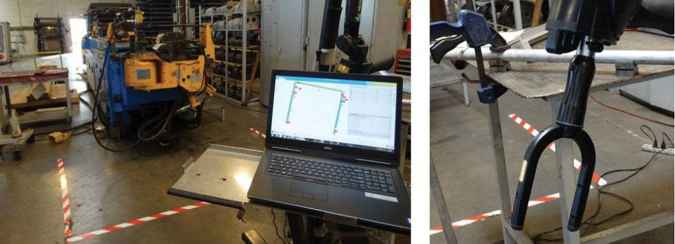 K-zell’s tube bending personnel check the dimensions with an inspection arm, which then feeds any corrections necessary back to the tube bending machine. The result: The second part is usually perfect.