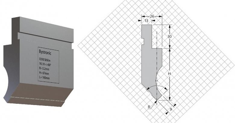 Figure 7
If you don’t have access to bend simulation software, you can check for part-punch interference manually using drawings with background grids from your tooling supplier.